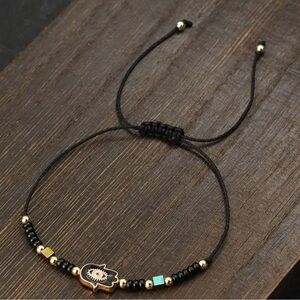 NWT hamsa evil eye rope bracelet